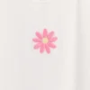 Broderad ribbad T-shirt för Baby & Småbarn