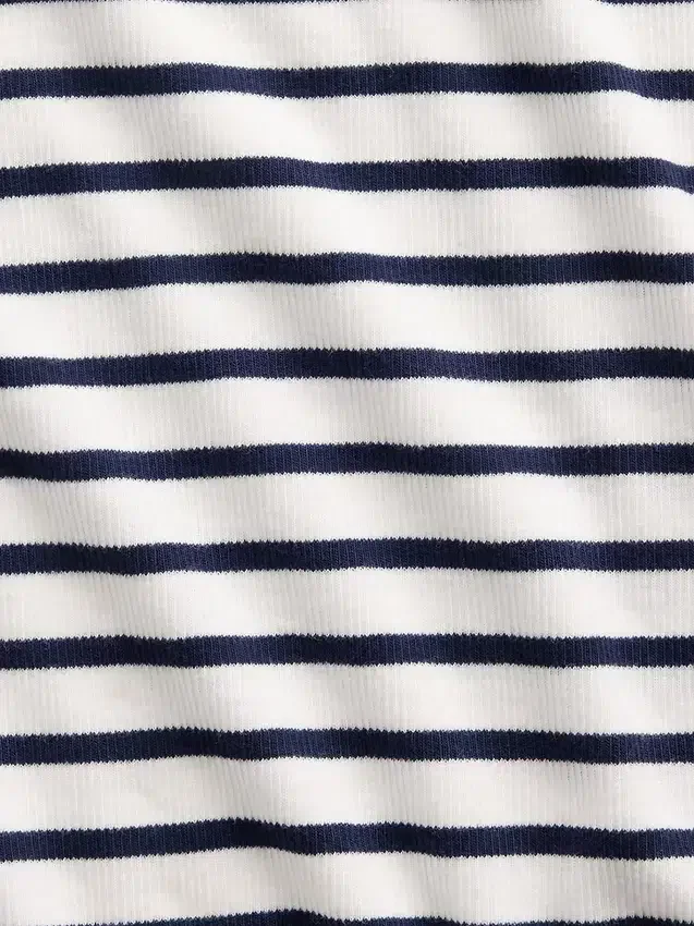 Broderad ribbad T-shirt för barn