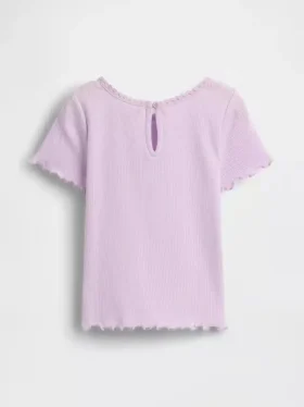 Broderad ribbad T-shirt med glassmotiv för Baby & Småbarn