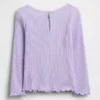 Broderad T-shirt med grafiskt tryck i ribbad bomull för Baby & Småbarn