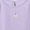 Broderad T-shirt med grafiskt tryck i ribbad bomull för Baby & Småbarn