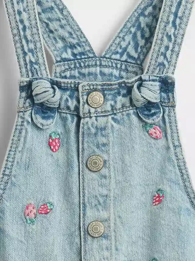 Broderade denimshorts för Baby & Småbarn