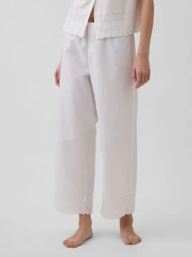 Broderade pyjamasbyxor