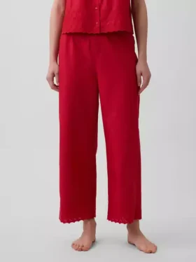 Broderade pyjamasbyxor