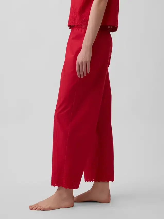 Broderade pyjamasbyxor
