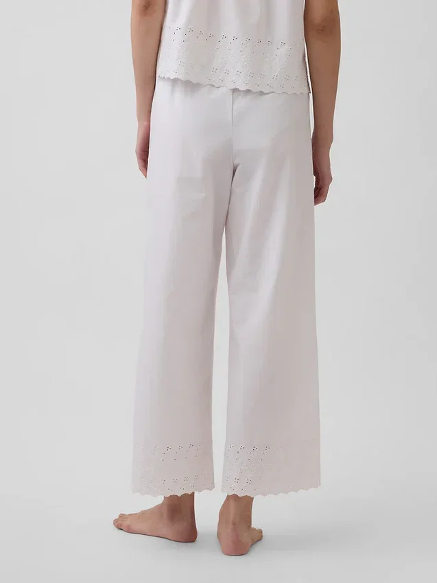 Broderade pyjamasbyxor