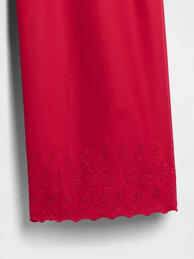 Broderade pyjamasbyxor