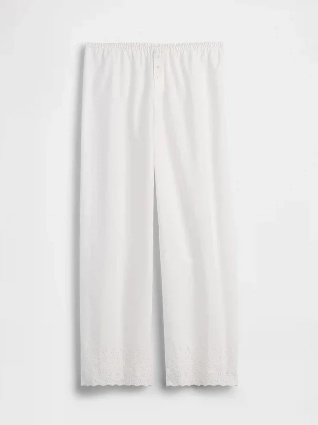 Broderade pyjamasbyxor