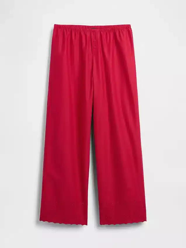 Broderade pyjamasbyxor