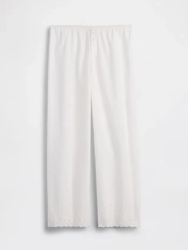 Broderade pyjamasbyxor