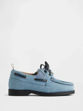 Båtskor i denim för småbarn