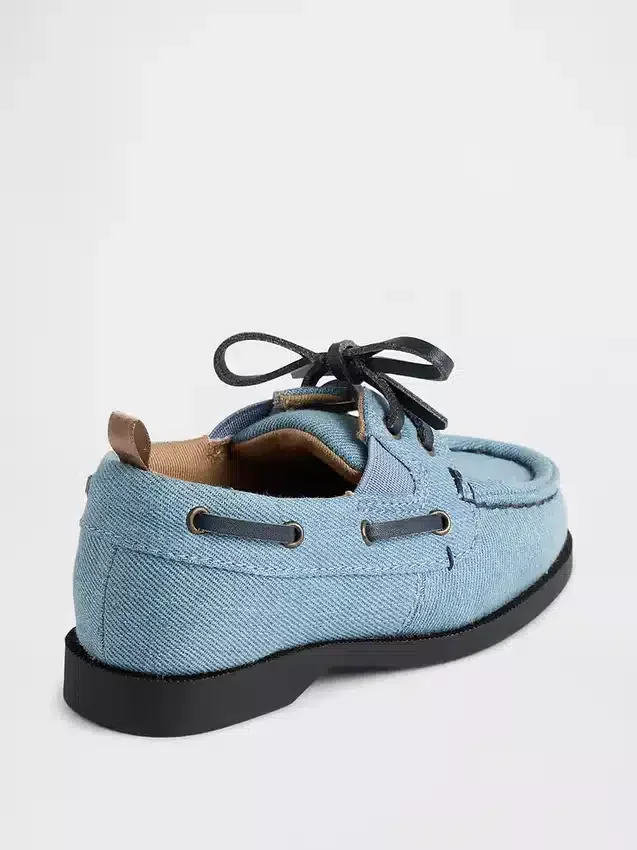 Båtskor i denim för småbarn