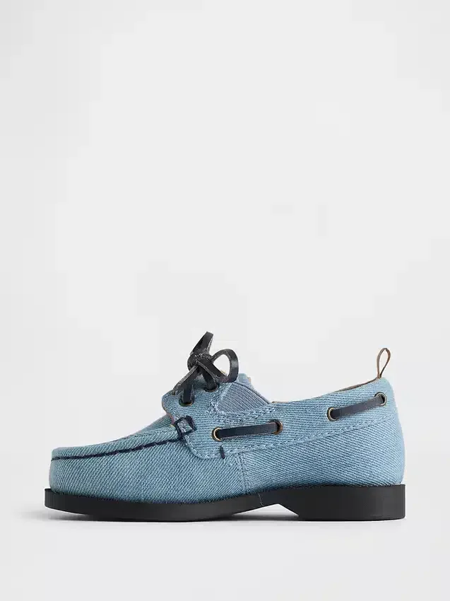 Båtskor i denim för småbarn