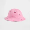 Buckethat för småbarn med körsbärsmotiv