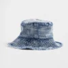 Buckethat i denim för barn