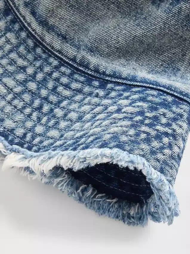 Buckethat i denim för barn
