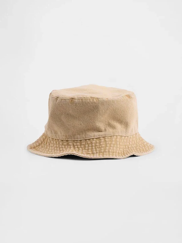 Buckethat i överfärgad denim för barn