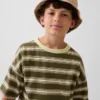 Buckethat i överfärgad denim för barn