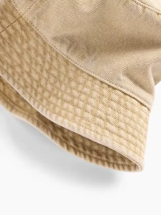 Buckethat i överfärgad denim för barn
