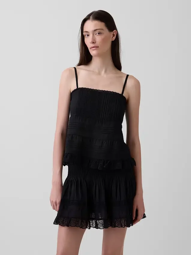 Camisole med spetskant