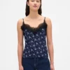 Camisole med spetskant