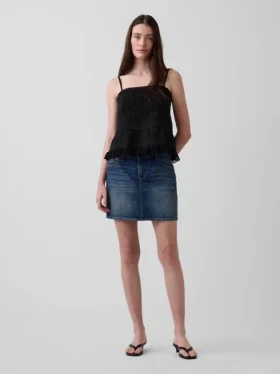 Camisole med spetskant