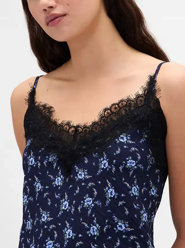 Camisole med spetskant