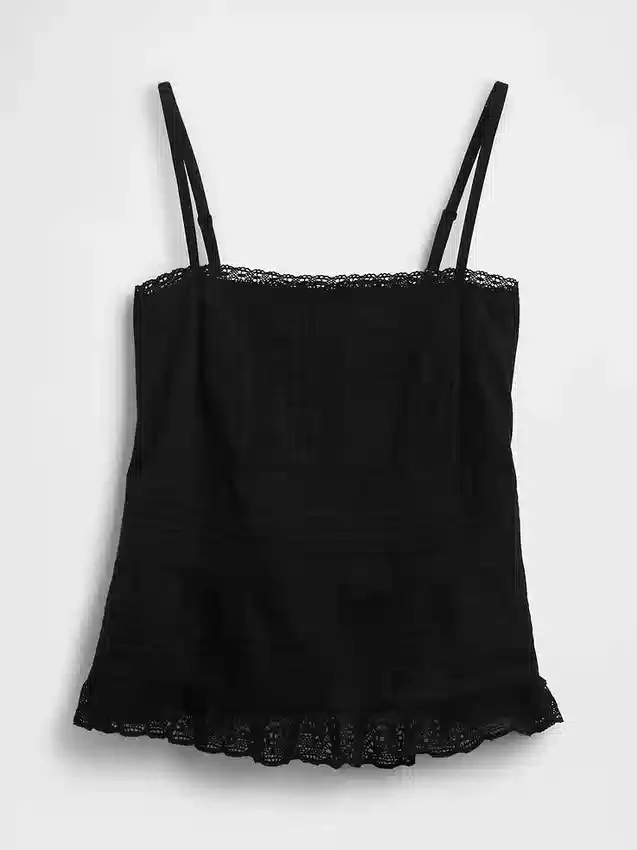 Camisole med spetskant