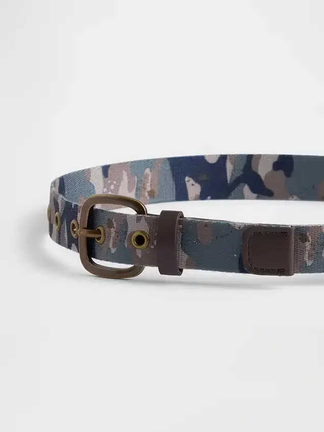 Camo-bälte med vävd rem för barn