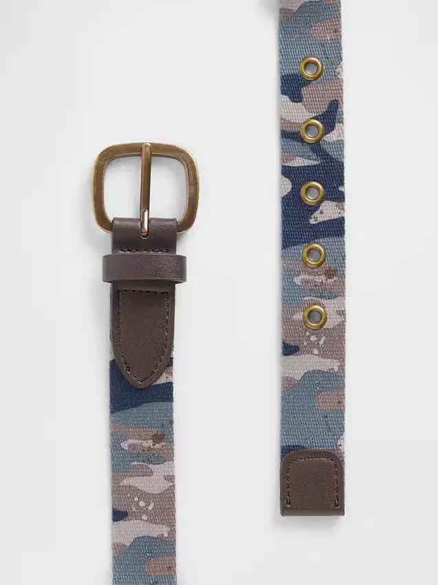 Camo-bälte med vävd rem för barn