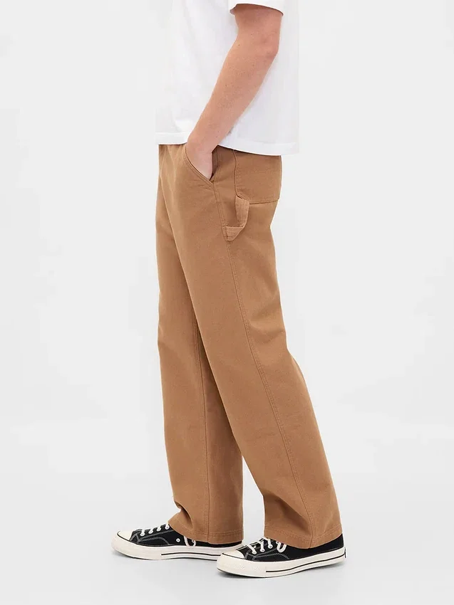 Canvas-byxor i 90-talsstil med lös passform
