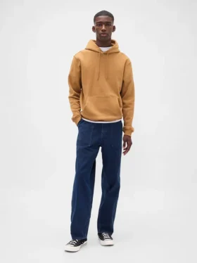 Canvas-jeans med baggy passform