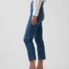 Capri-jeans med hög midja
