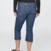Capri-jeans med hög midja