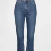 Capri-jeans med hög midja