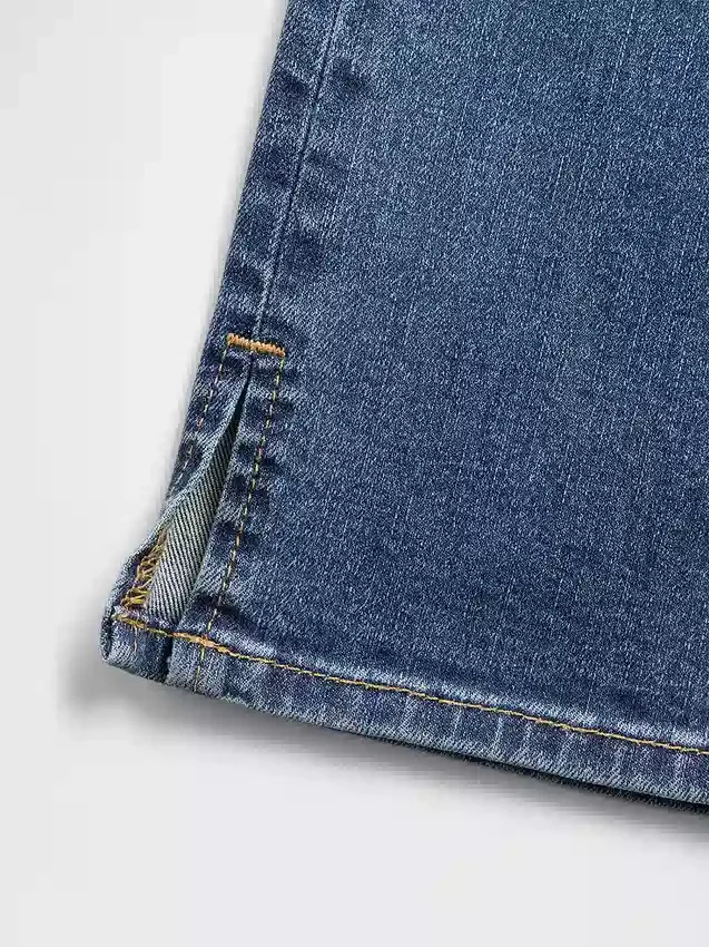 Capri-jeans med hög midja