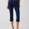 Capri-jeans med låg midja