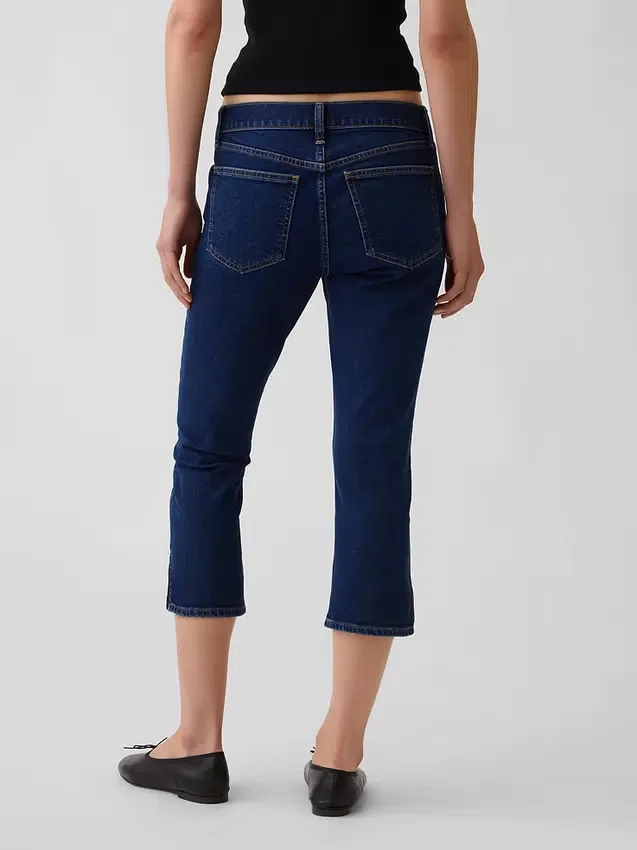 Capri-jeans med låg midja