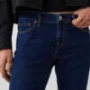 Capri-jeans med låg midja