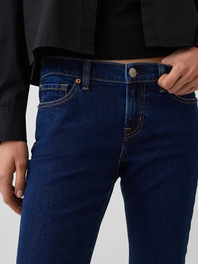 Capri-jeans med låg midja