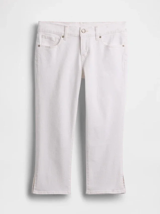 Capri-jeans med låg midja