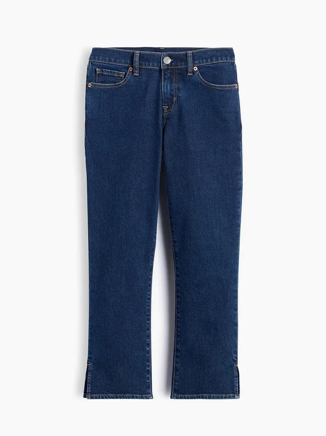 Capri-jeans med låg midja