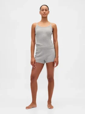 CashSoft Boucle-tröja, shorts