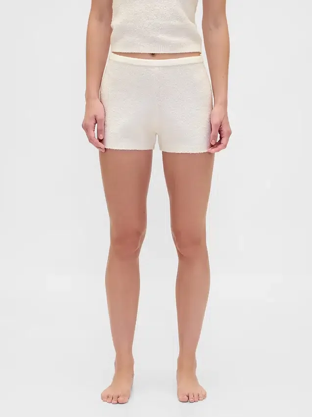 CashSoft Boucle-tröja, shorts