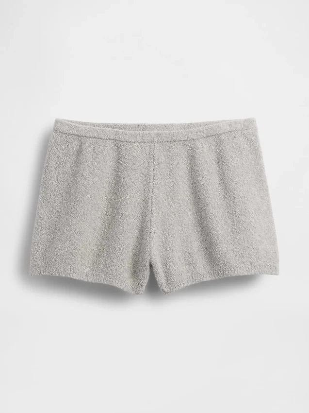 CashSoft Boucle-tröja, shorts