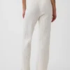 CashSoft-byxor i kabelstickat med bootcut-passform