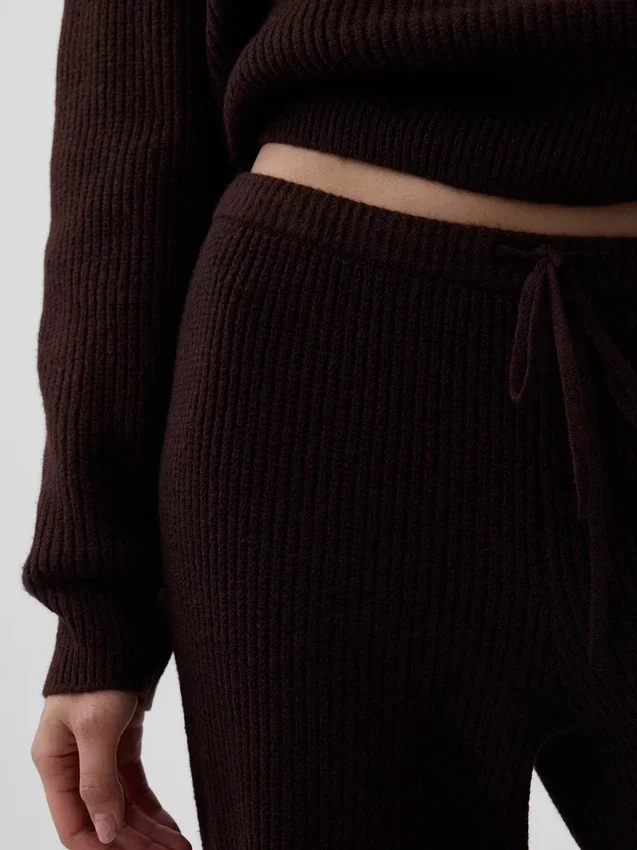 CashSoft-byxor i shaker-stickning