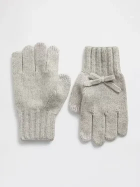 CashSoft-handskar med rosett för barn