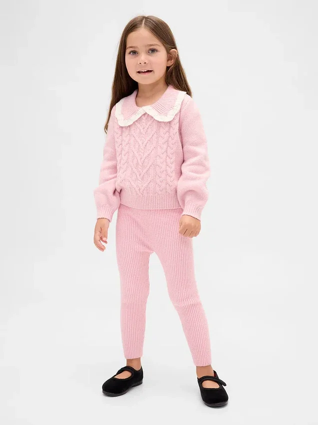 CashSoft-leggings med ribbstickning för Baby & Småbarn