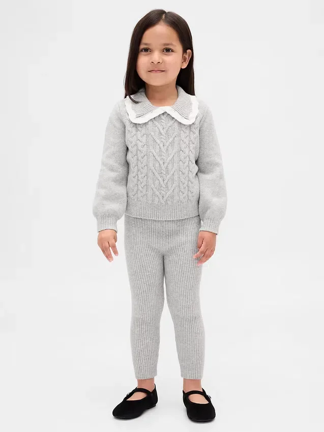 CashSoft-leggings med ribbstickning för Baby & Småbarn